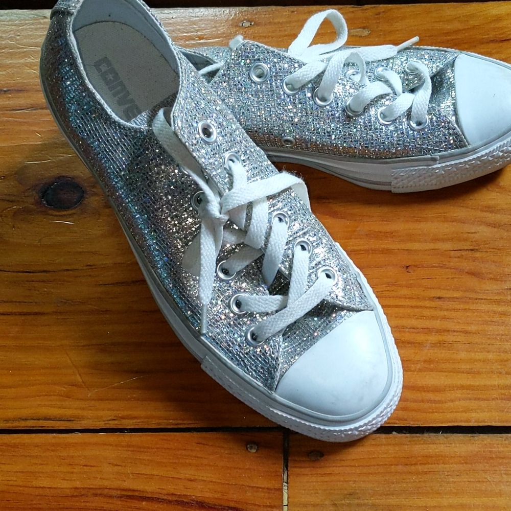 Rainbow sparkle converse